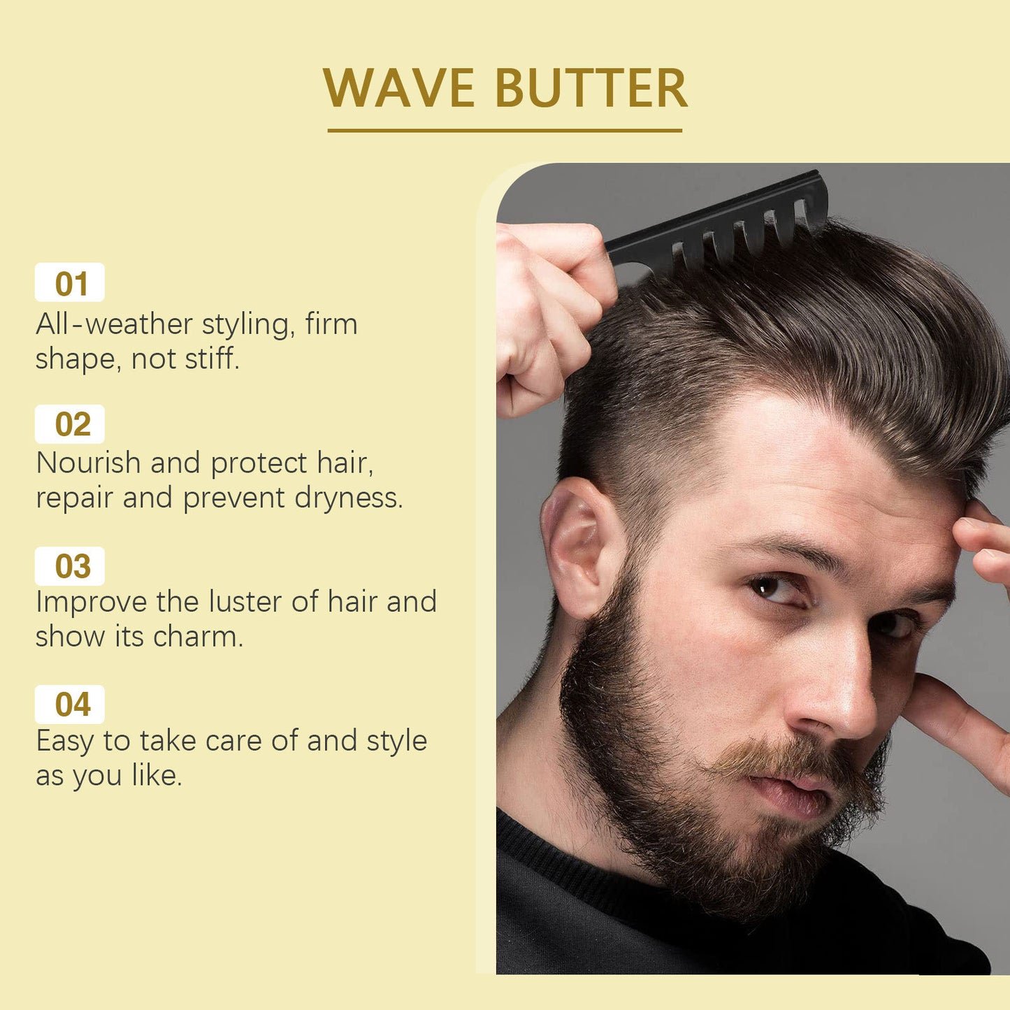 Men's Hair Care Shaping Wave Hair Oil