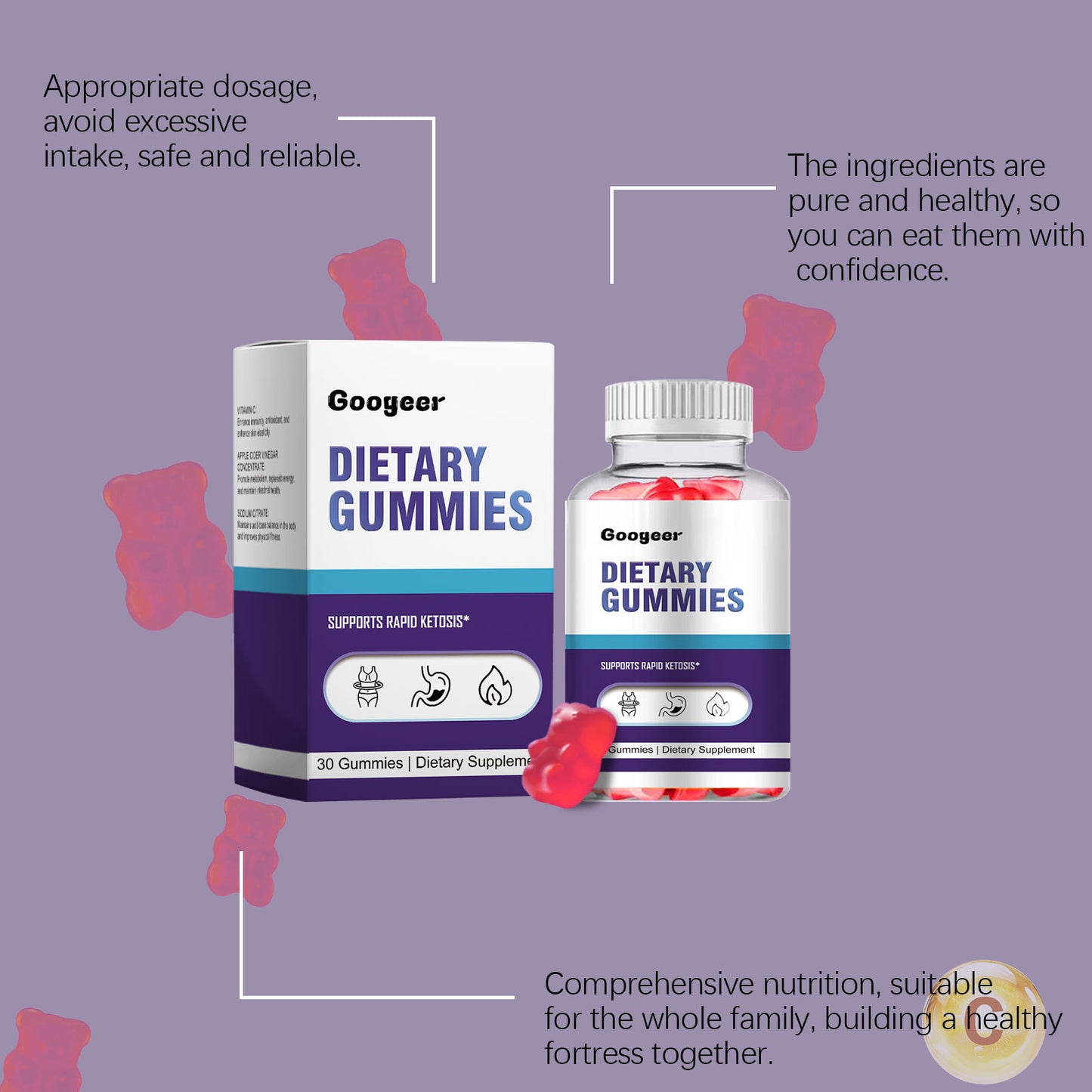 Supplement Gummies, Immune-boosting Vitamins